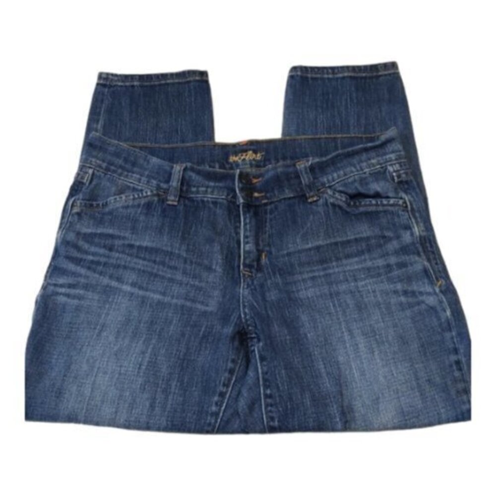 Old Navy Denim Blue Cropped 25" Jeans Low Rise 9" Rise Size 10 #0416